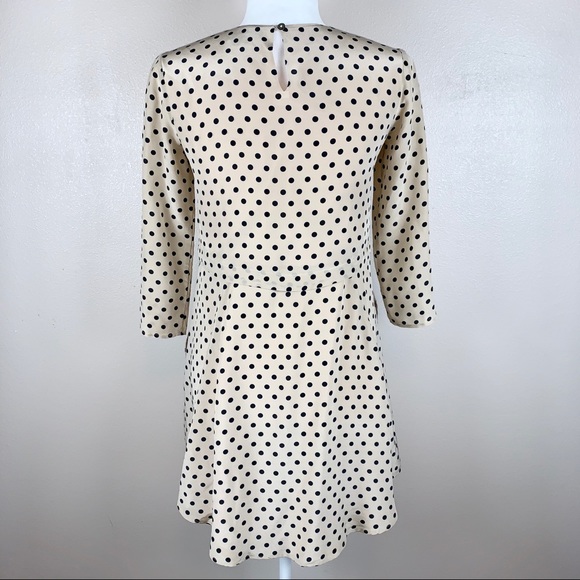 SOLD! Madewell Silk Polka Dot Swing Tee Dress - Picture 4 of 8